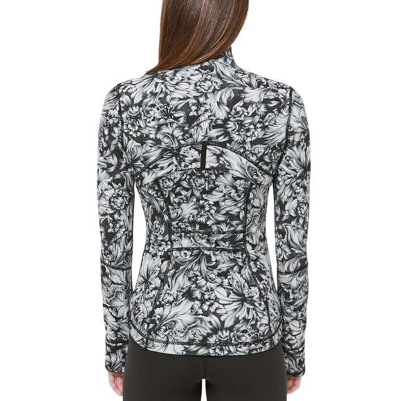 Lululemon Luxtreme Define Jacket Night Garden Ice Floral Women's 4 Black Gray - Picture 2 of 16